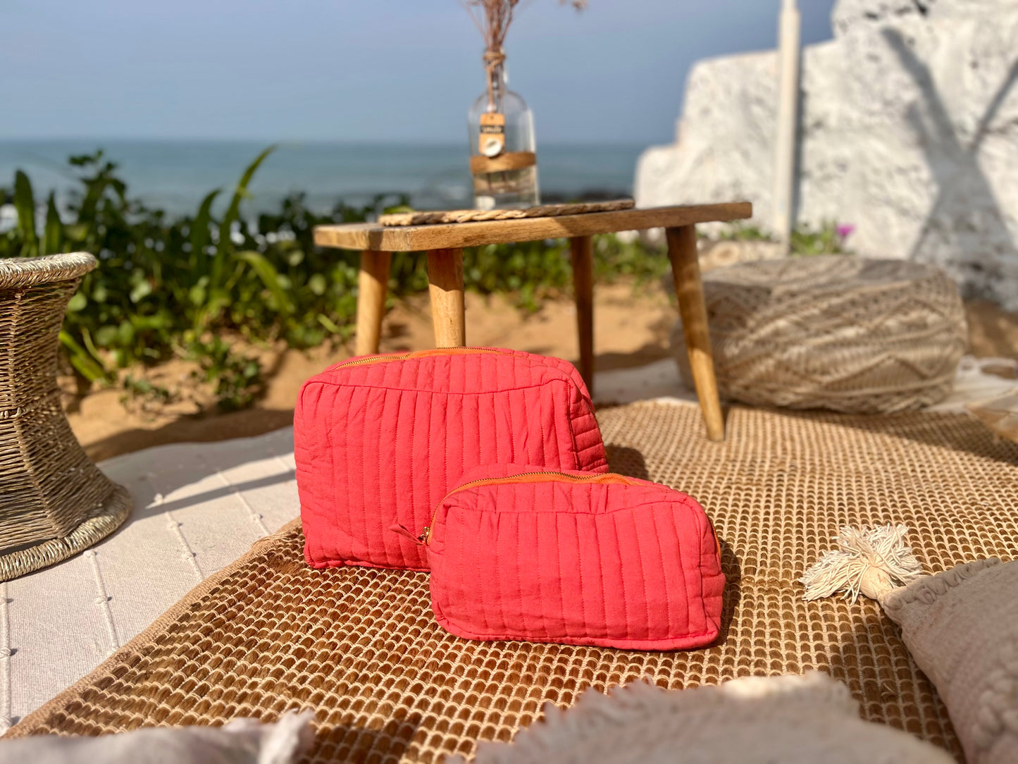 Mathilde Makeup Bag Medium - PINK
