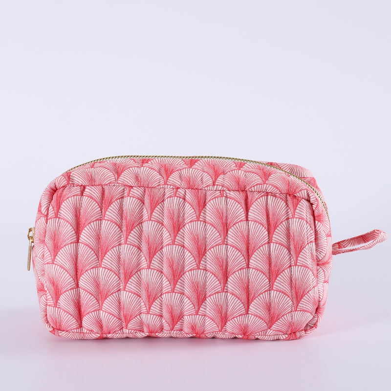 Mathilde Trousse de Maquillage - Motif Rose