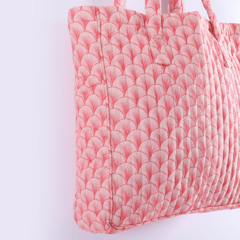 Mimi Quilted Shopper Pink