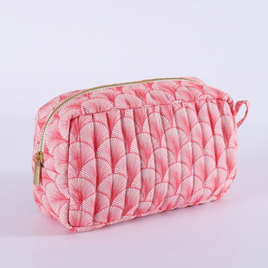 Mathilde Makeup Bag Medium - Pink Pattern
