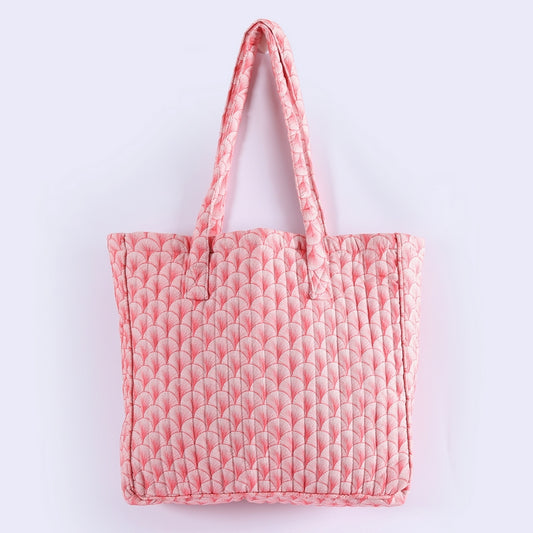 Mimi Quilted Shopper Pink