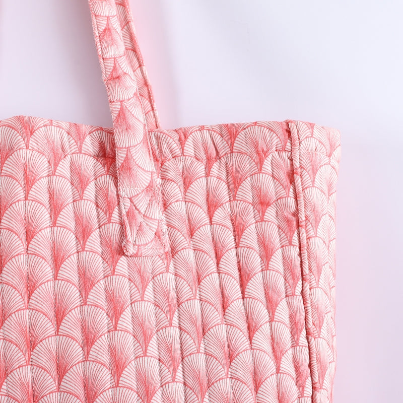 Mimi Quilted Shopper Pink