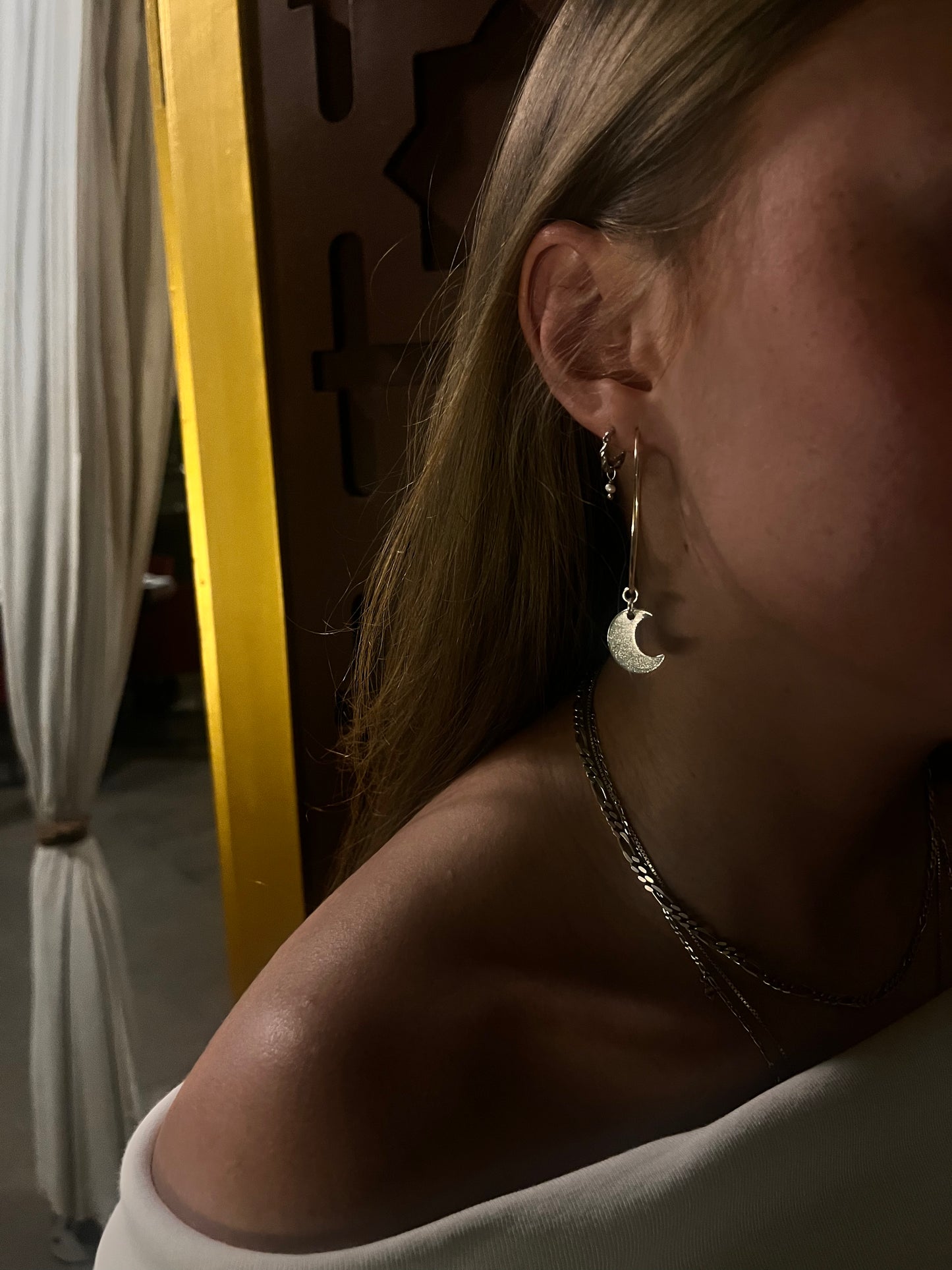 Silver MoonXStar Earring