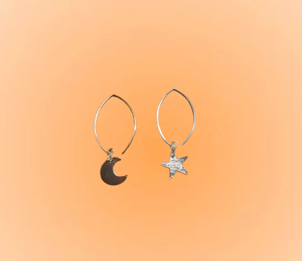 Gold MoonXStar Earring