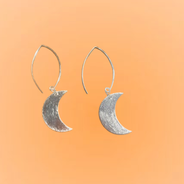 Gold Moon Earring
