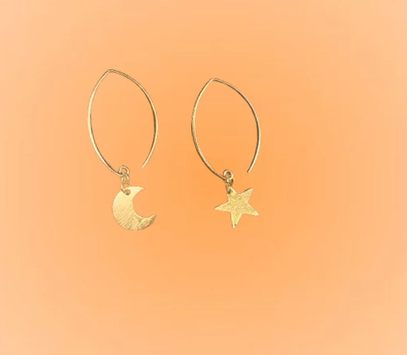 Silver MoonXStar Earring